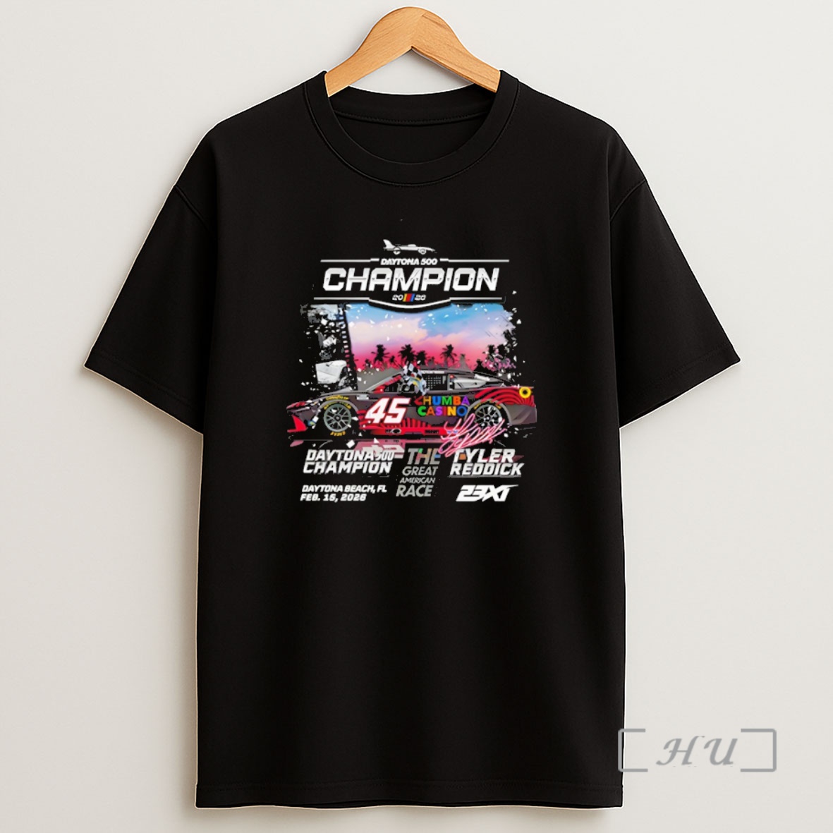 Officials Tyler Reddick Daytona 500 23xi Racing Champions Daytona Beach Fl Shirt Sweatshirt Tee