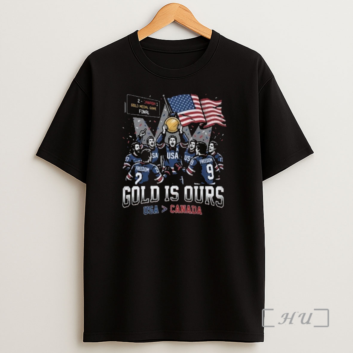Officials Usa 2 Canada 1 Gold Medal Game Final Gold Is Ours Shirt Sweatshirt Tee