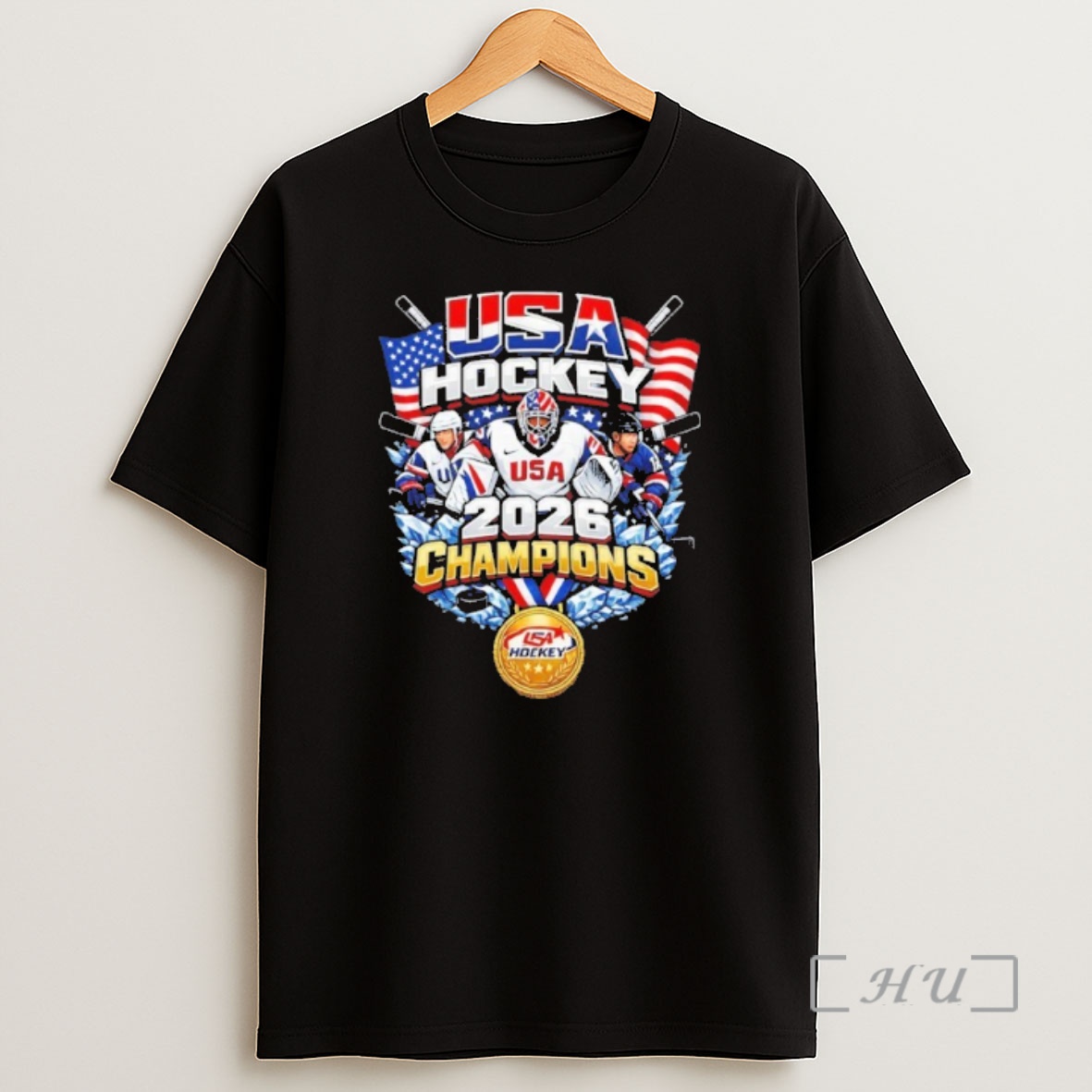 Officials Usa Hockey 2026 Champions Gold Medal Shirt Sweatshirt Tee