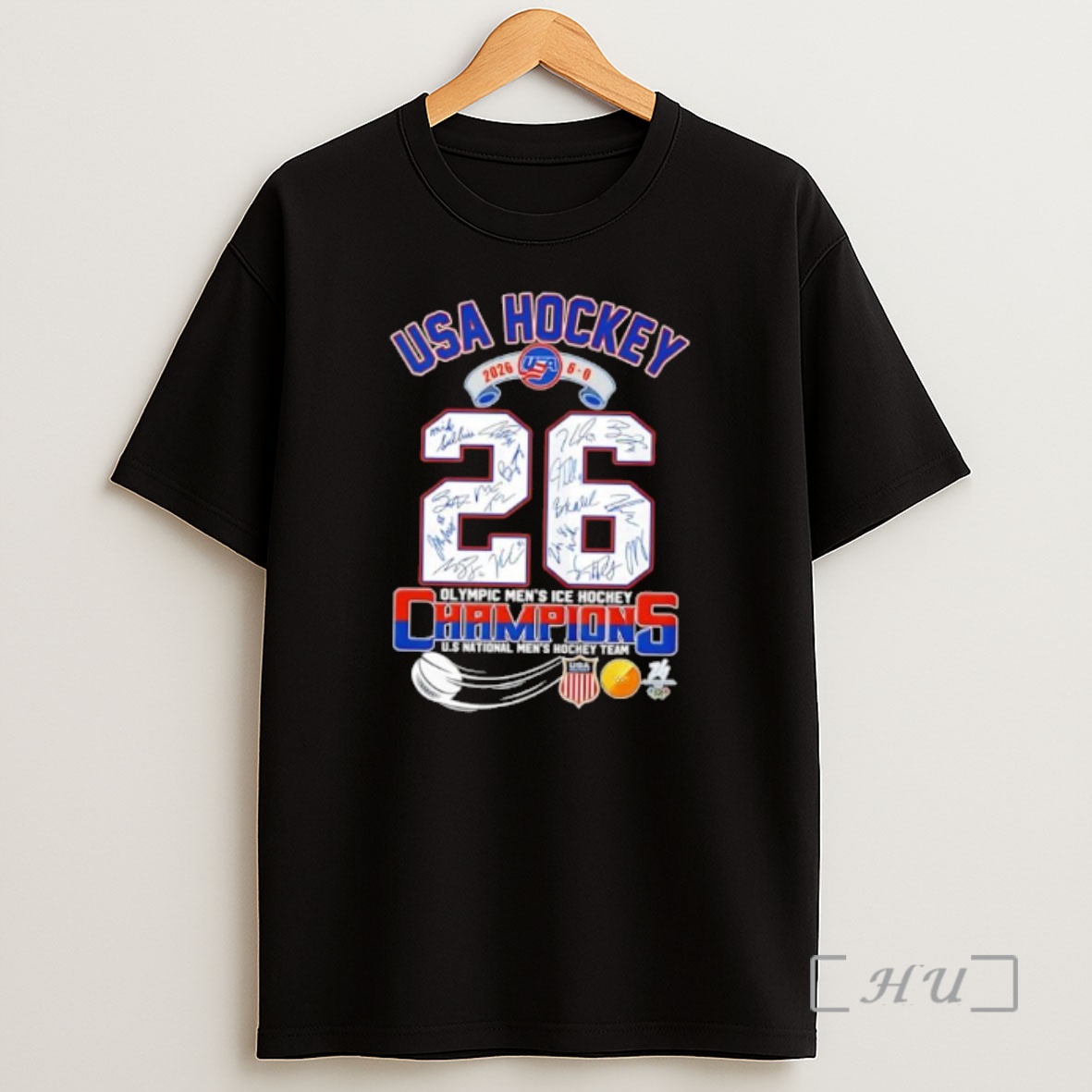 Officials Usa Hockey 2026 Olympic Mens Ice Hockey Champions Shirt Sweatshirt Tee