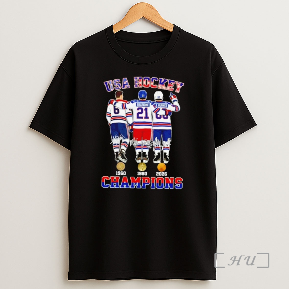 Officials Usa Hockey Champions 1960 1980 2026 Signatures Shirt Sweatshirt Tee