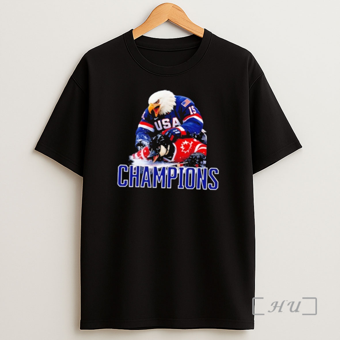 Officials Usa Hockey Eagle Dominates Canada 2026 Hockey Champions Shirt Sweatshirt Tee