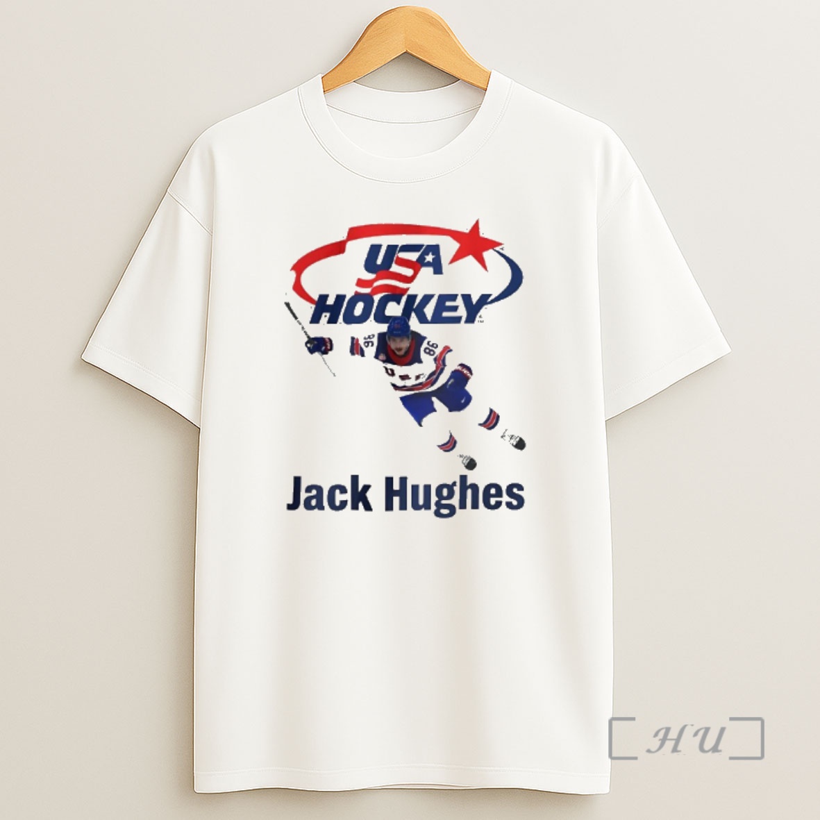 Officials Usa Hockey Jack Hughes Graphic Shirt Sweatshirt Tee