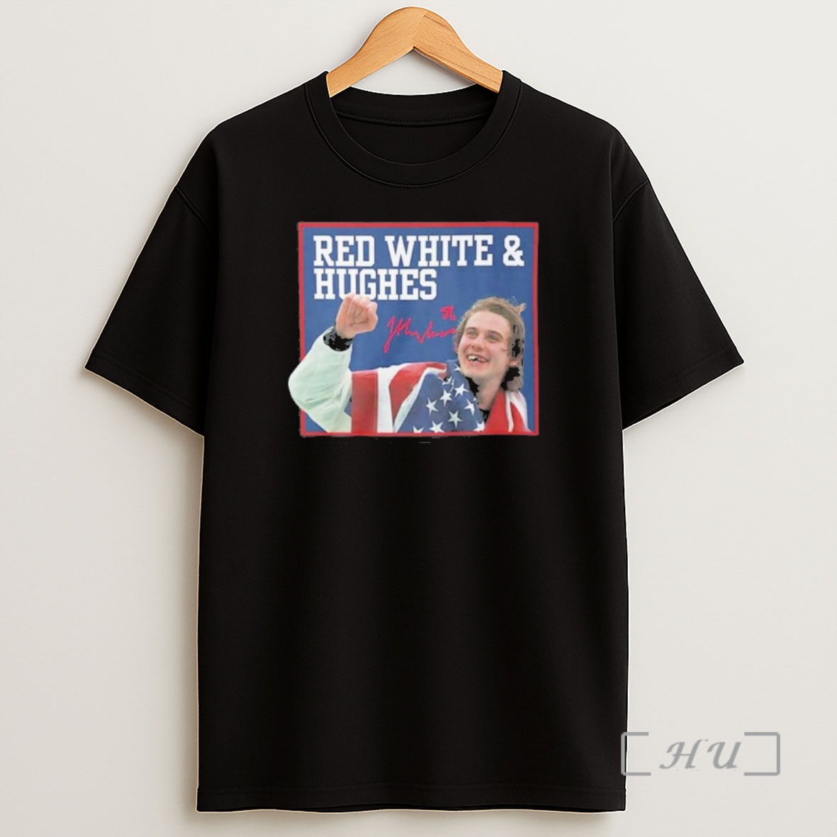 Officials Usa Hockey Red White And Hughes World Champs Shirt Sweatshirt Tee
