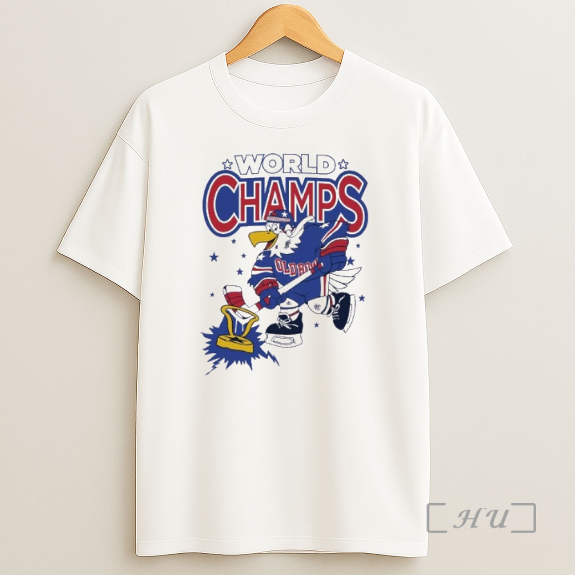 Officials Usa Hockey World Champs Eagle Shirt Sweatshirt Tee