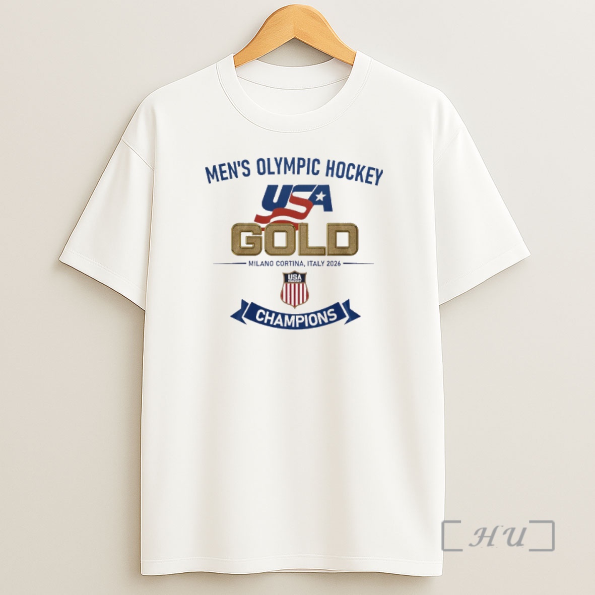 Officials Usa Hockey Mens Olympic Hockey Gold Milano Cortina Italy 2026 Champions Shirt Sweatshirt Tee
