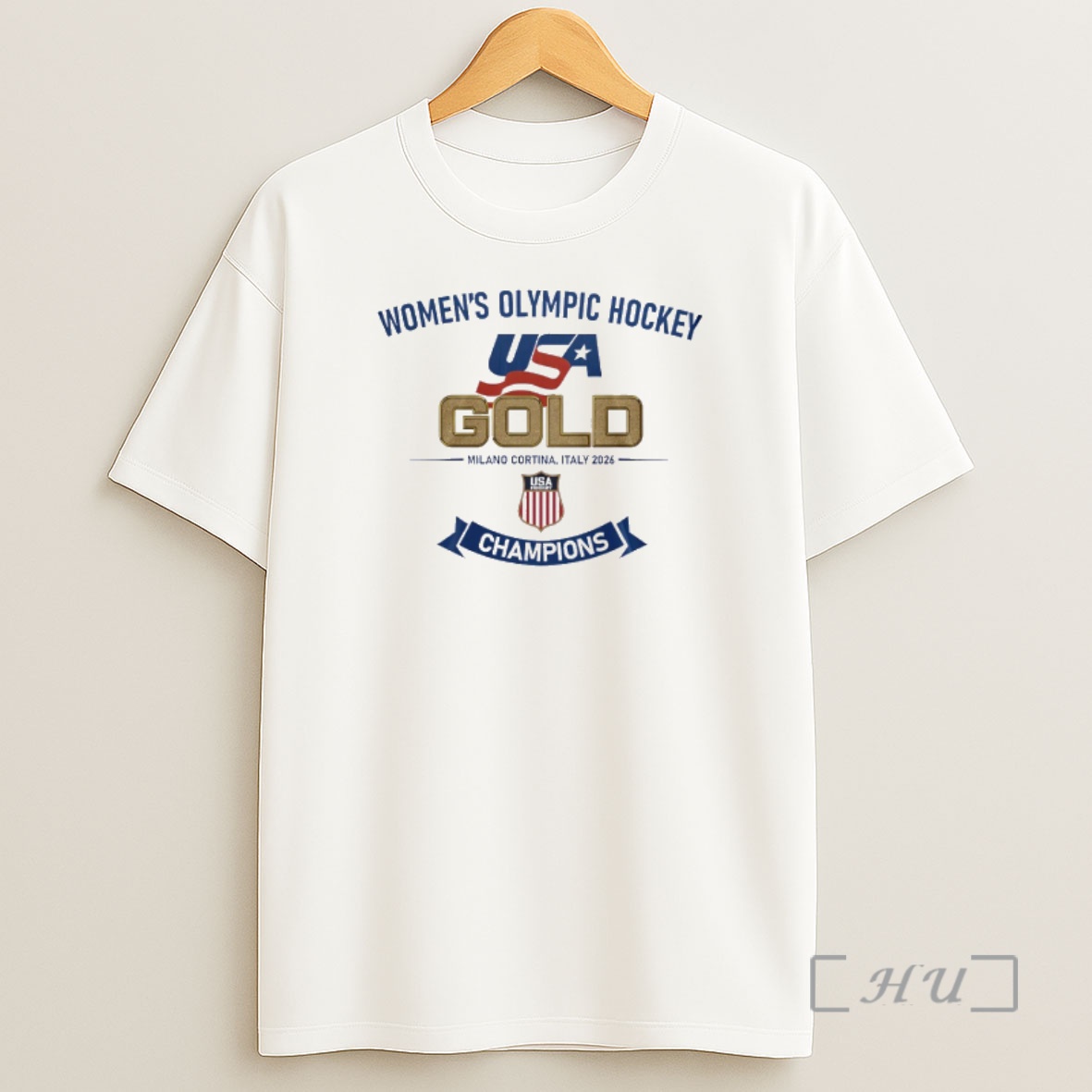 Officials Usa Hockey Womens Olympic Hockey Gold Milano Cortina Italy 2026 Champions Shirt Sweatshirt Tee