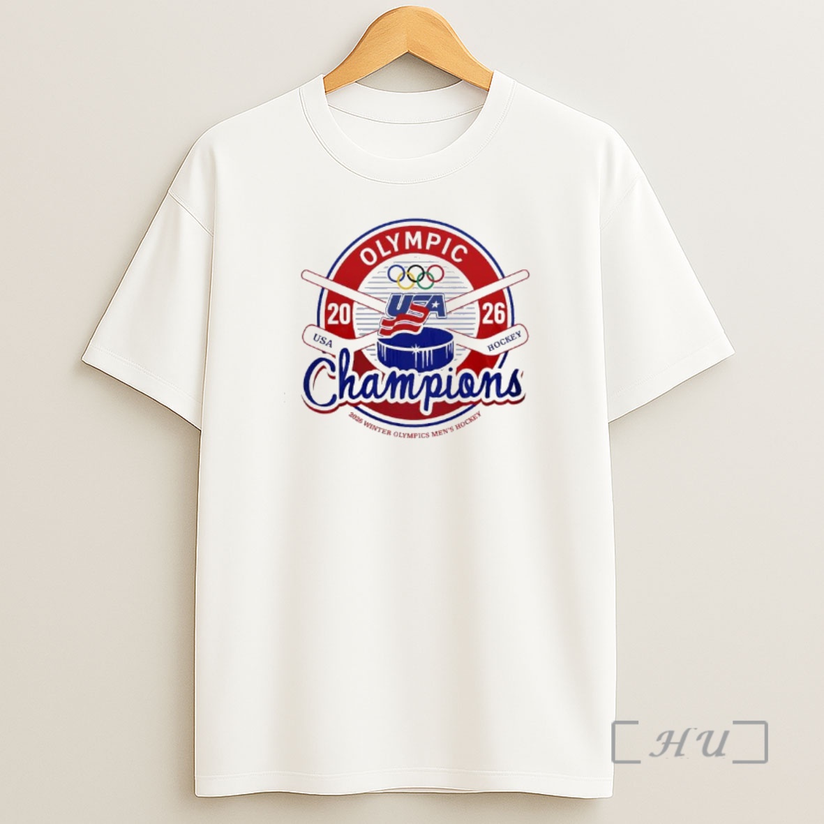 Officials Usa Men Hockey Milano Cortina Olympics Champions 2026 Logo Shirt Sweatshirt Tee