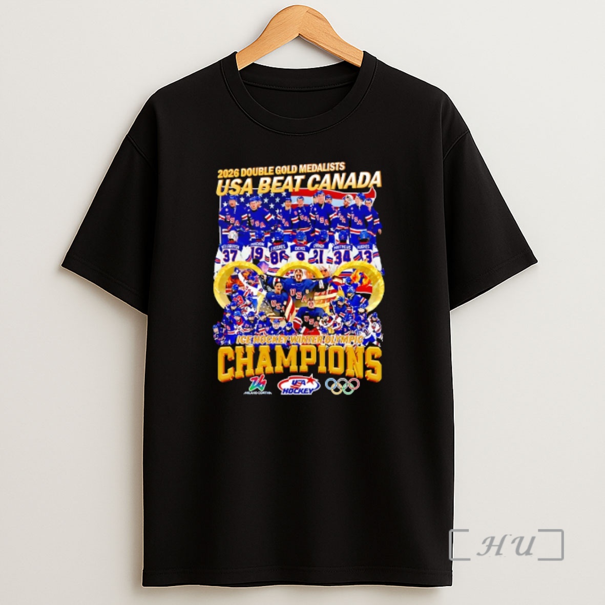 Officials Usa Beat Canada Ice Hockey Winter Olympics Champions 2026 Double Gold Medalists Shirt Sweatshirt Tee