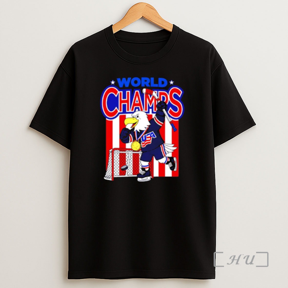 Officials Usa Hockey World Champs 2026 Mascot Shirt Sweatshirt Tee