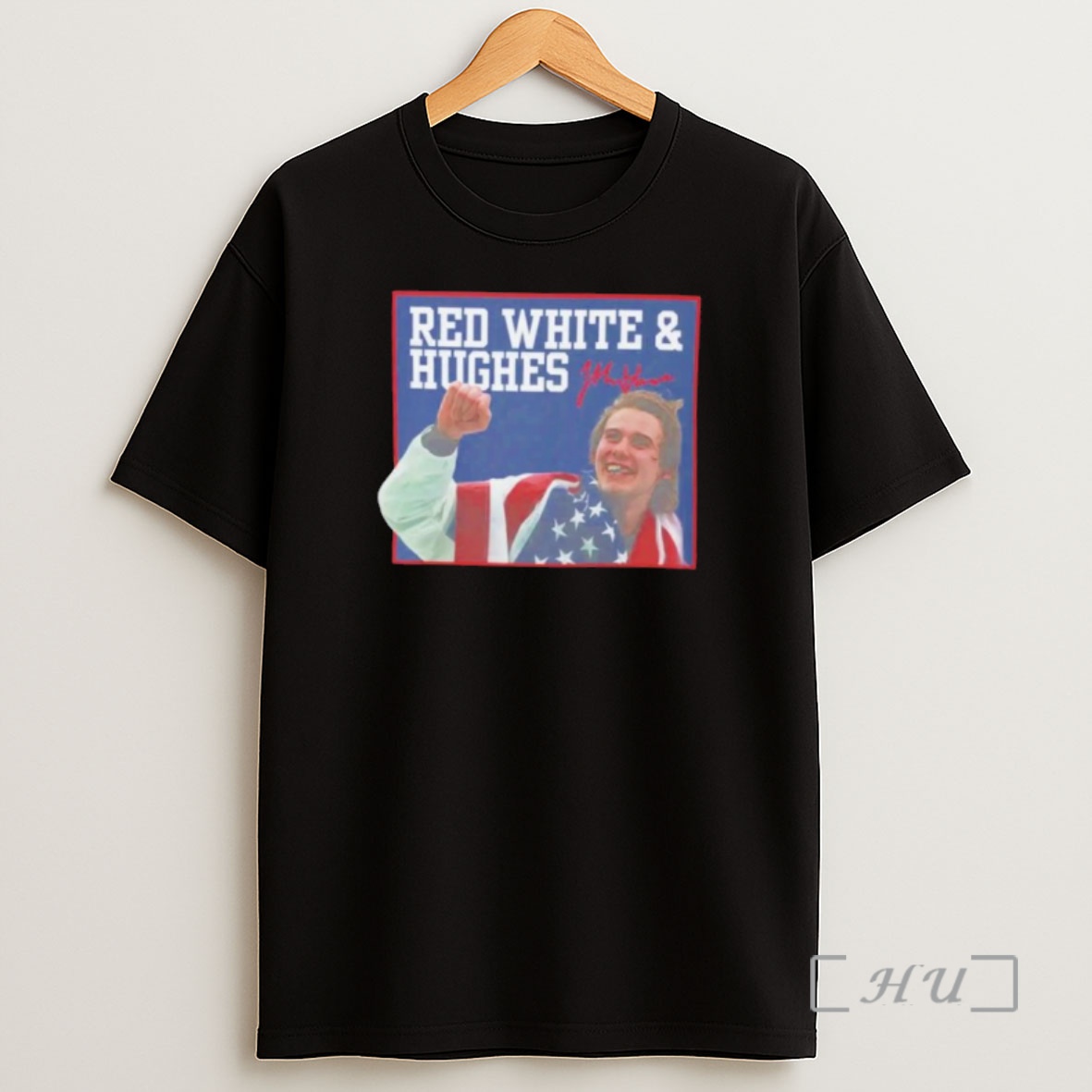 Officials Usa Hockey Red White And Hughes Shirt Sweatshirt Tee