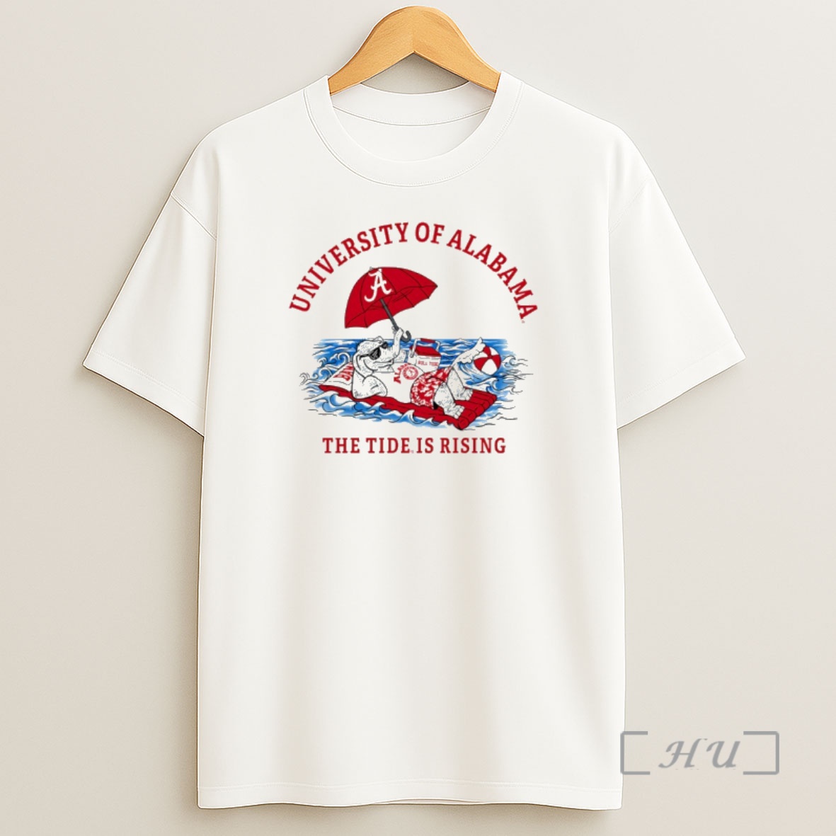 Officials University Of Alabama The Tide Is Rising Mascot Shirt Sweatshirt Tee