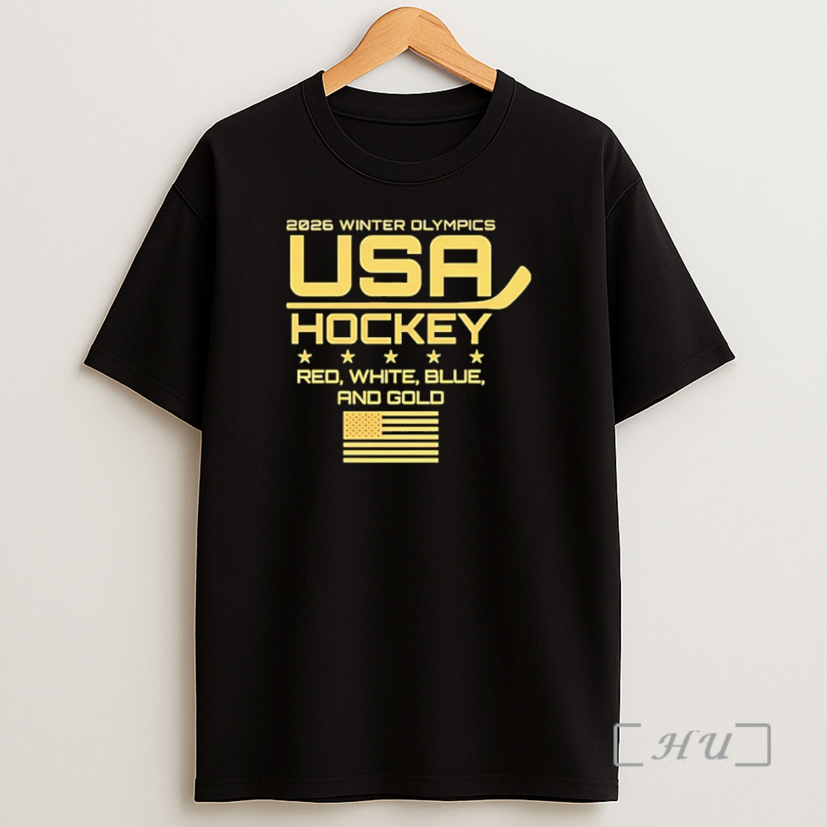 Officials Usa Hockey 2026 Winter Olympics Red White Blue And Gold Shirt Sweatshirt Tee