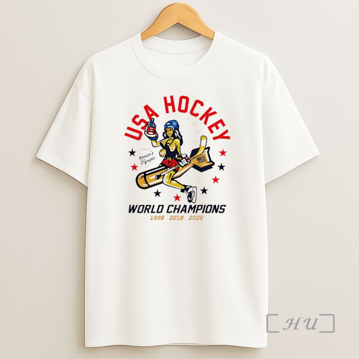 Officials Usa Hockey Womens Olympic World Champions 3 Time 98 18 26 Shirt Sweatshirt Tee