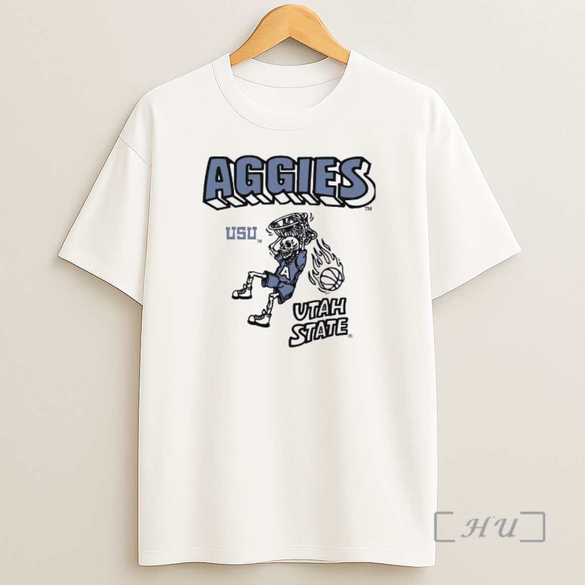 Officials Utah State Aggies Skeleton Shirt Sweatshirt Tee