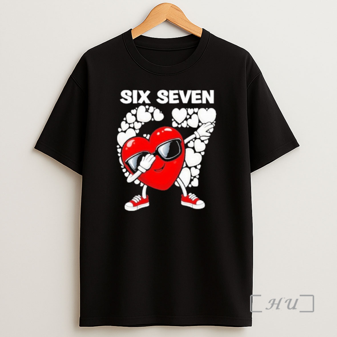 Officials Valentines Day Hearts Dabbing Six Seven 67 Shirt Sweatshirt Tee