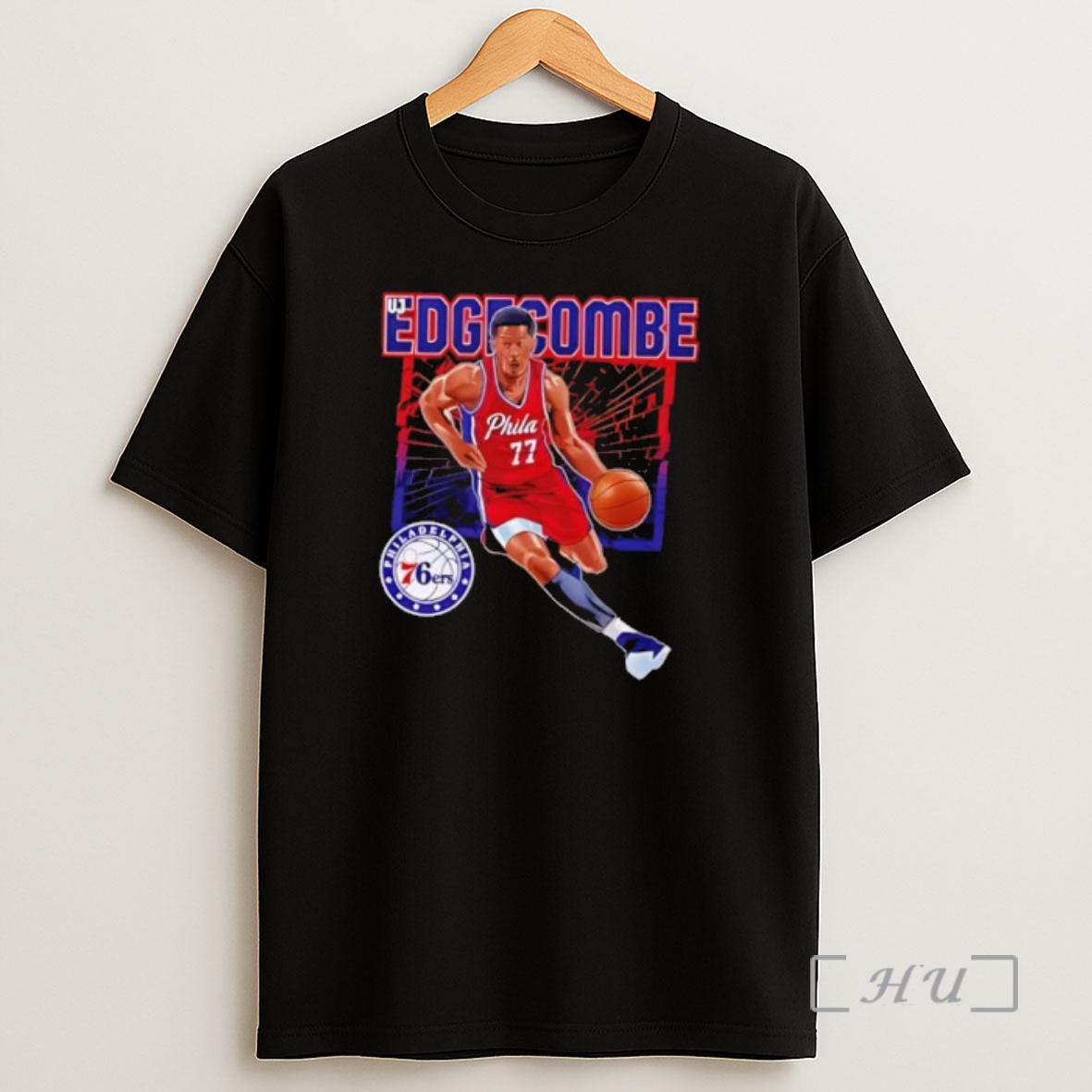Officials Vj Edgecombe Philadelphia 76ers Basketball Player Action Graphic Shirt Sweatshirt Tee