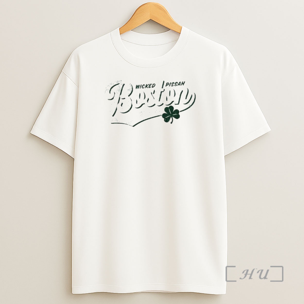Officials Wicked Pissah Boston Shamrock Tailsweep Shirt Sweatshirt Tee