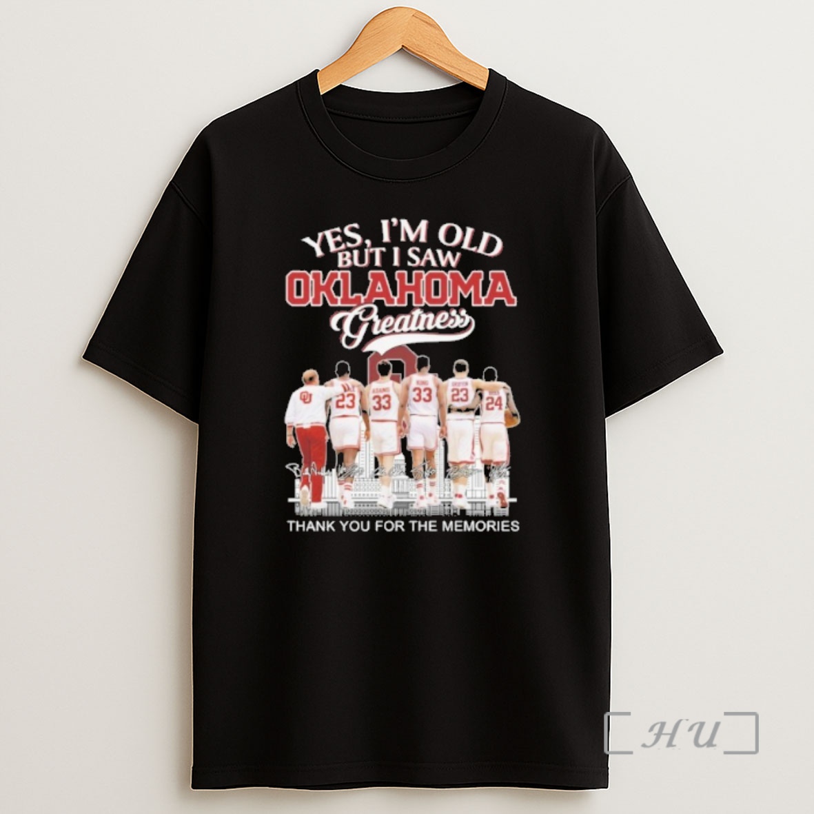 Officials Yes Im Old Oklahoma Greatness Player Signature Thank You For The Memories Shirt Sweatshirt Tee