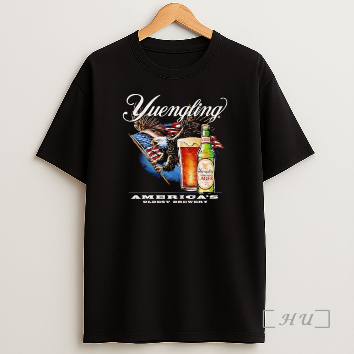Officials Yuengling Traditional Lager Beer Americas Oldest Brewery Eagle Holding Usa Flag Shirt Sweatshirt Tee