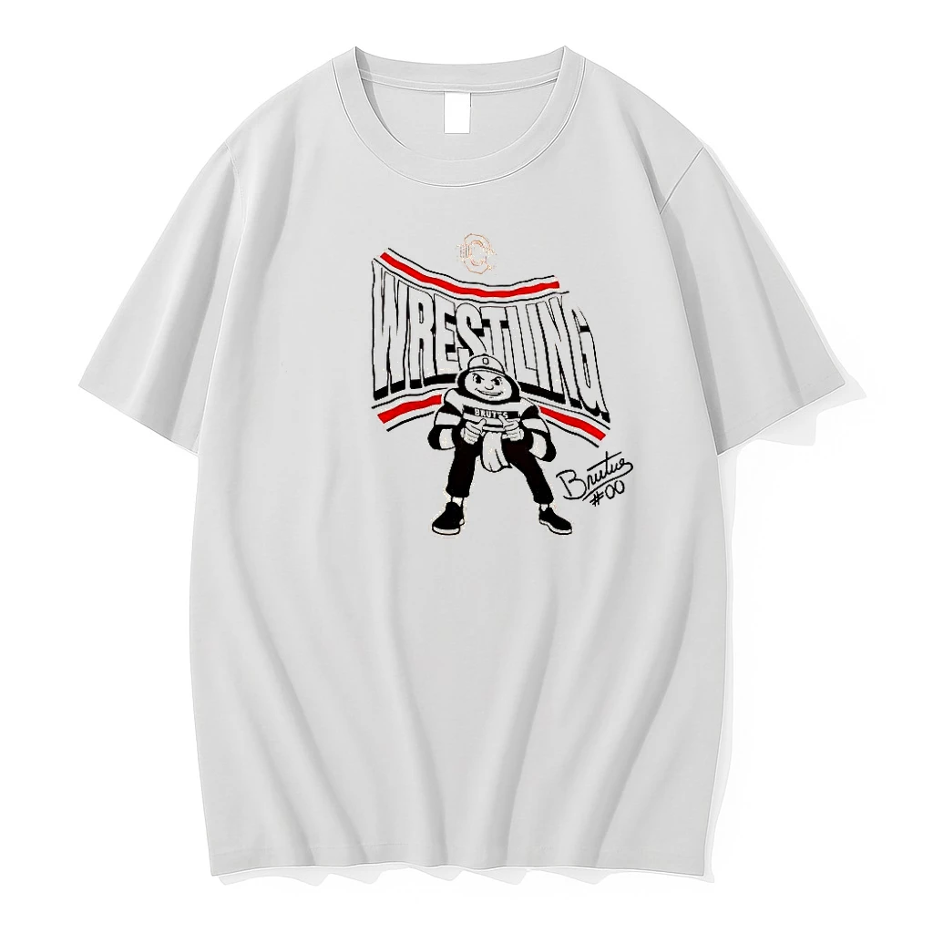 Ohio State Buckeyes Brutus Wrestling 2026 Woman Shirts