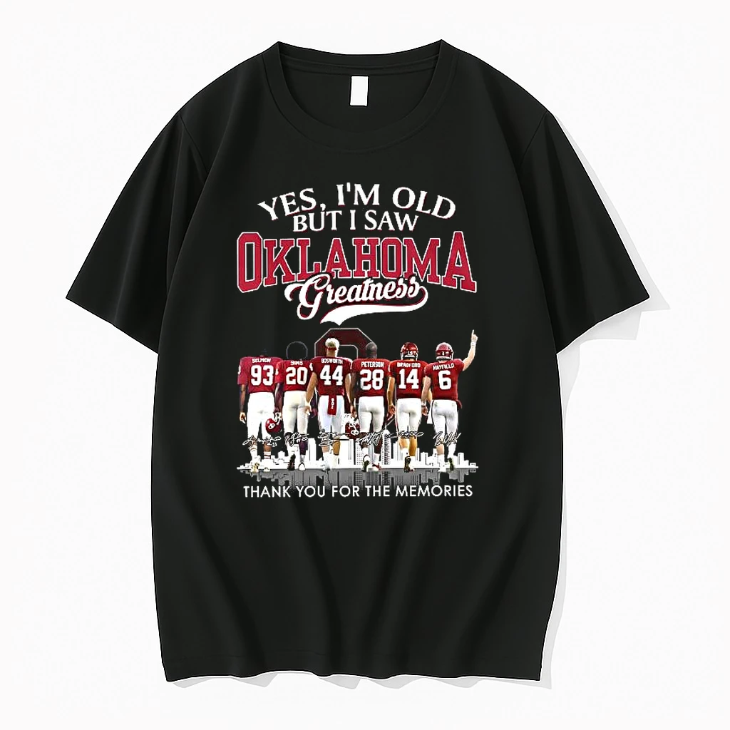 Oklahoma Sooners Yes Im Old But I Saw Oklahoma Greatness Thank You For The Memories Woman Shirts