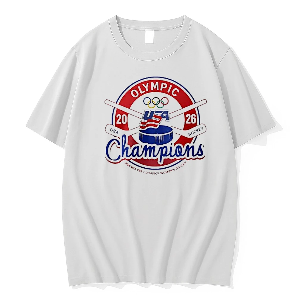 Olympic Usa Hockey Champions 2026 Winter Olympics Womens Shirts