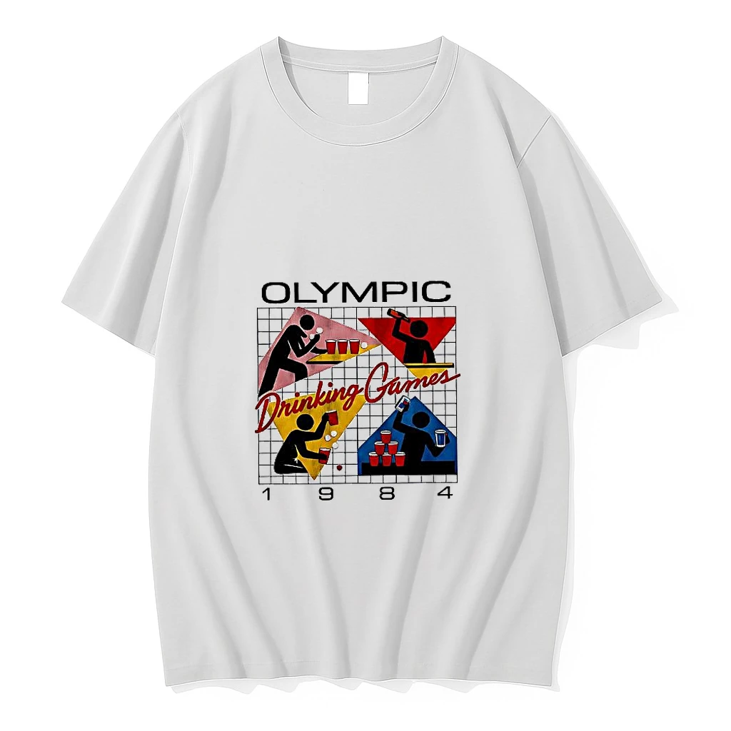 Olympic Drinking Games 1984 Stickman Vintage Woman Shirts