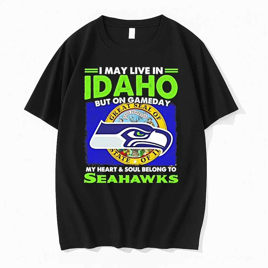 On Gameday My Heart And Soul Belong To Seattle Seahawks I May Live In Idaho Shirts