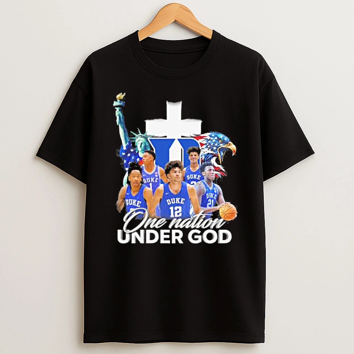 One Nation Under God Duke Mens Basketball Shirts