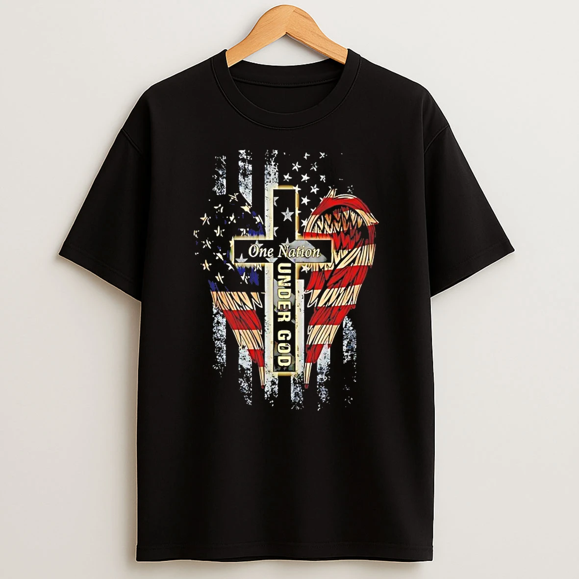 One Nation Under God American Flag Shirts