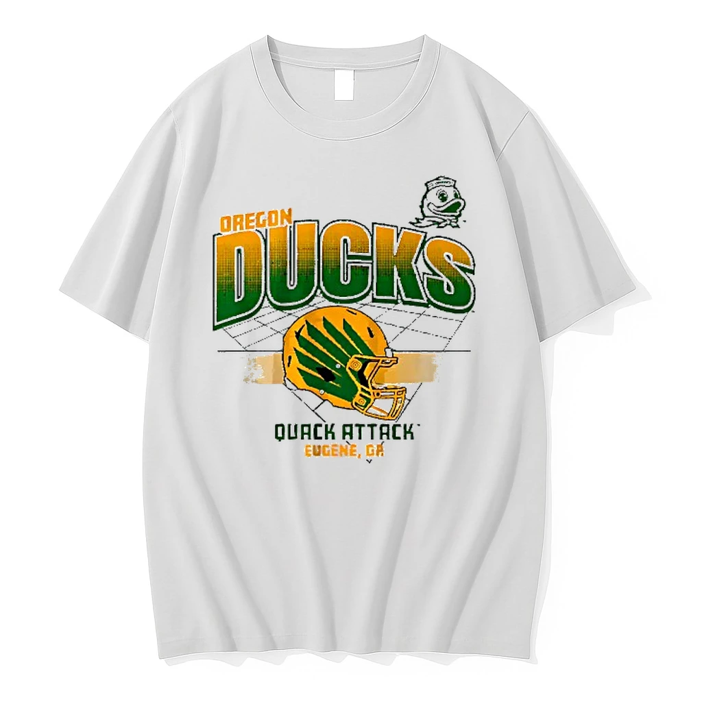Oregon Ducks Football Quack Attack Helmet Grid Shirts