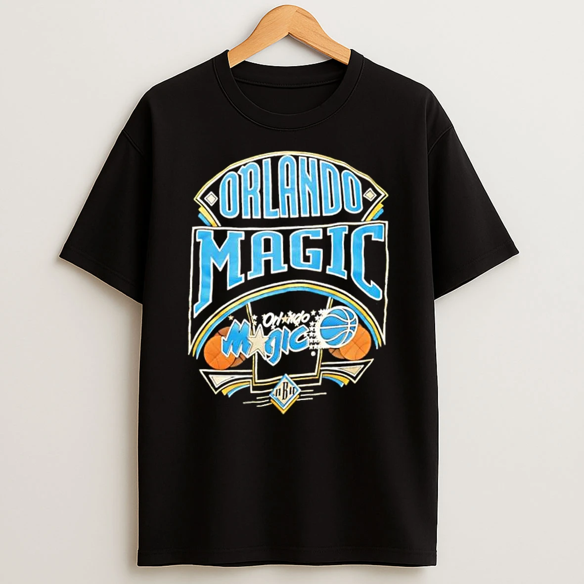 Orlando Magic Nba Basketball Team Logo With Balls And Stars Shirts