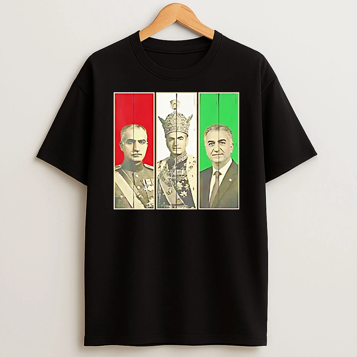 Pahlavi Dynasty Three Generations Reza Shah Mohammad Reza Shirts