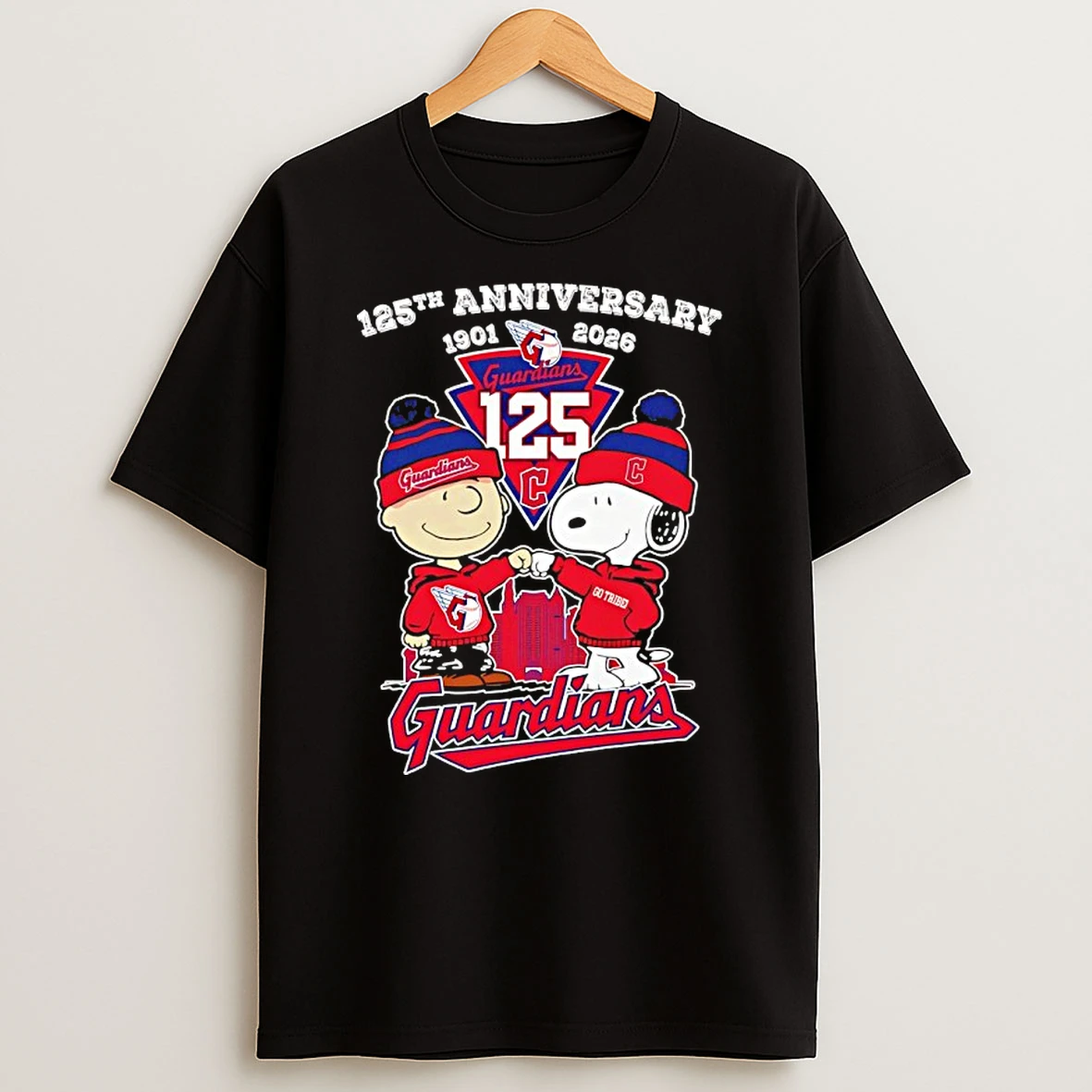 Peanuts X Cleveland Guardians 125th Anniversary 1901 2026 Shirts