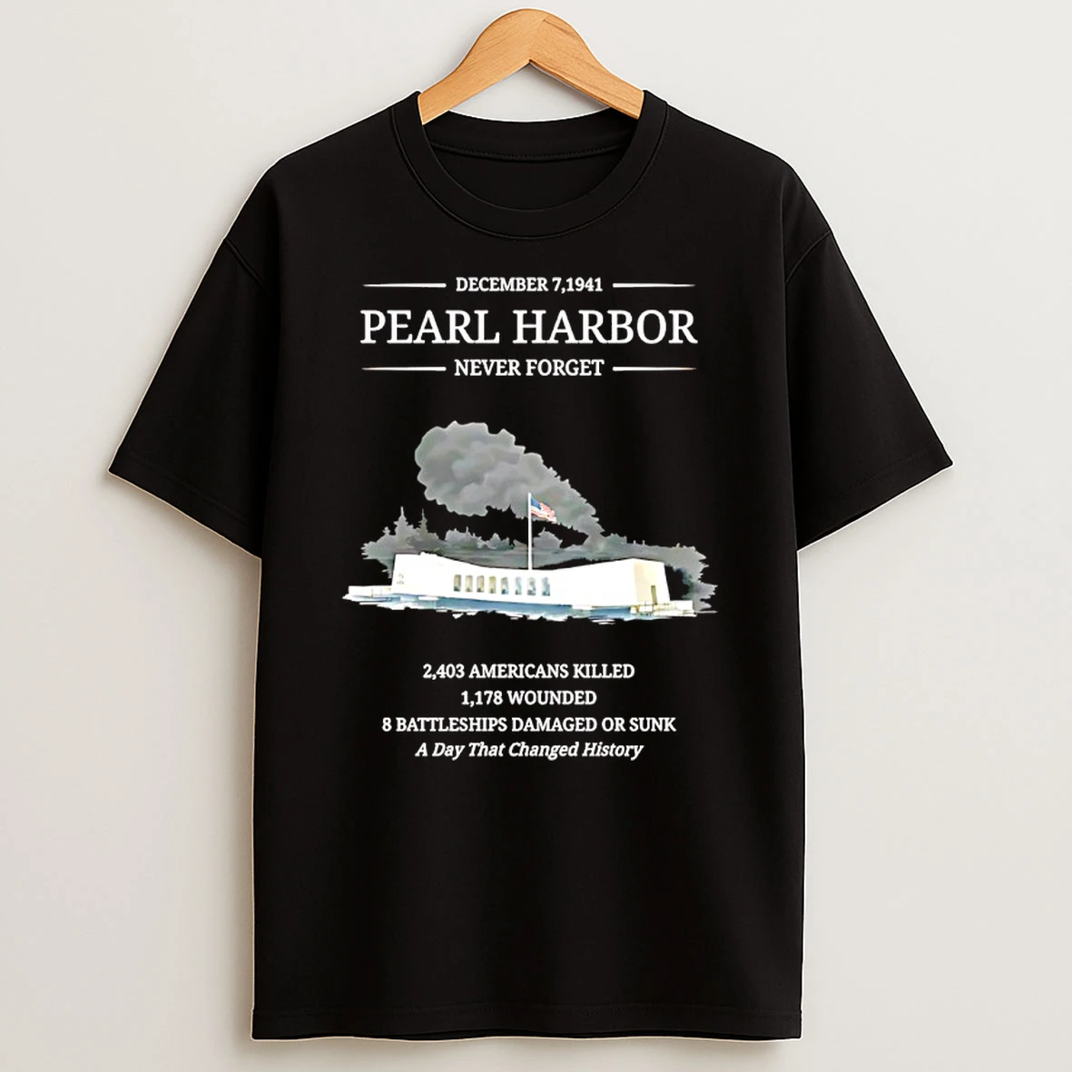 Pearl Harbor Never Forget Dec 7 1941 A Day That Changed History Shirts