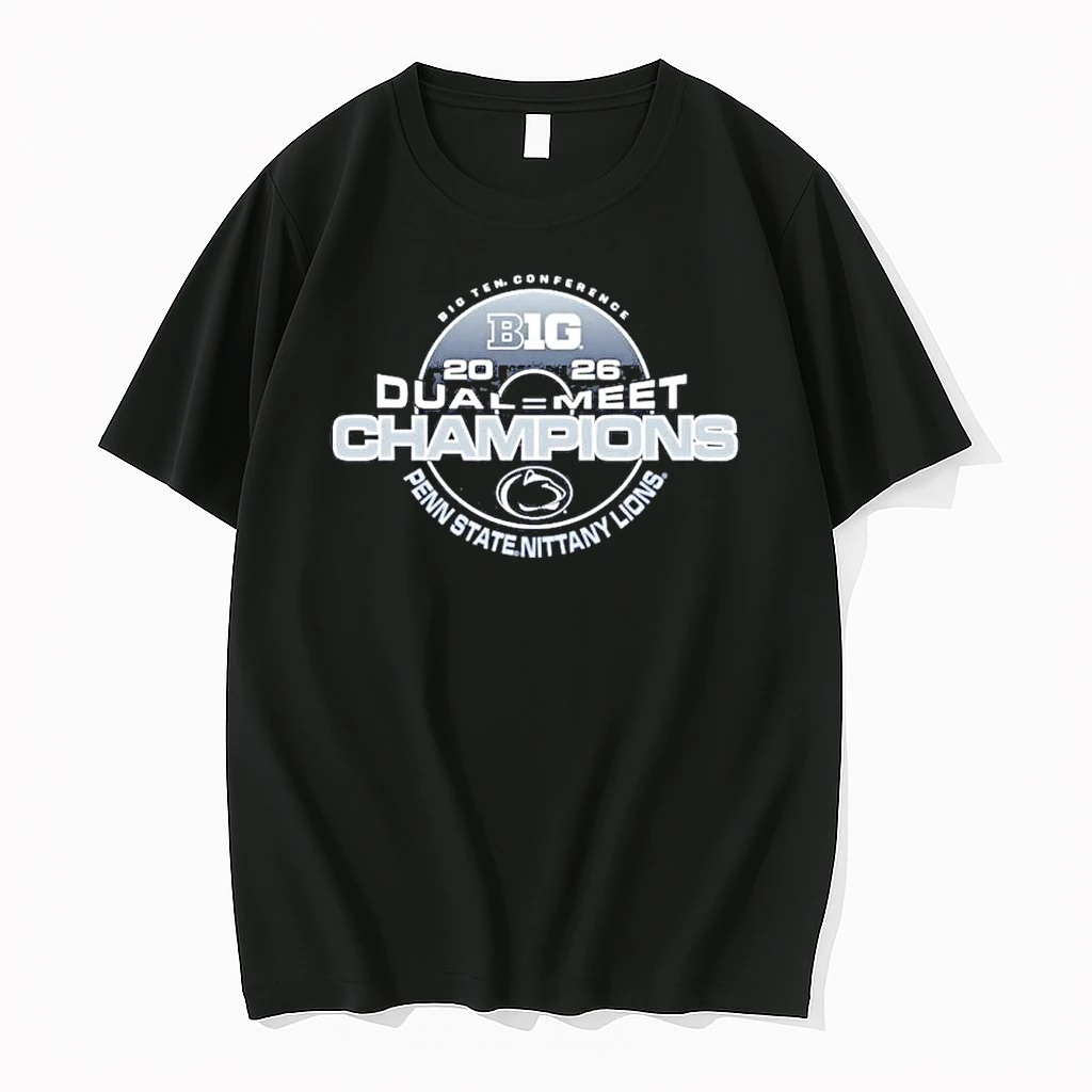 Penn State Nittany Lions 2026 Big Ten Wrestling Dual Meet Champions Locker Room Shirts