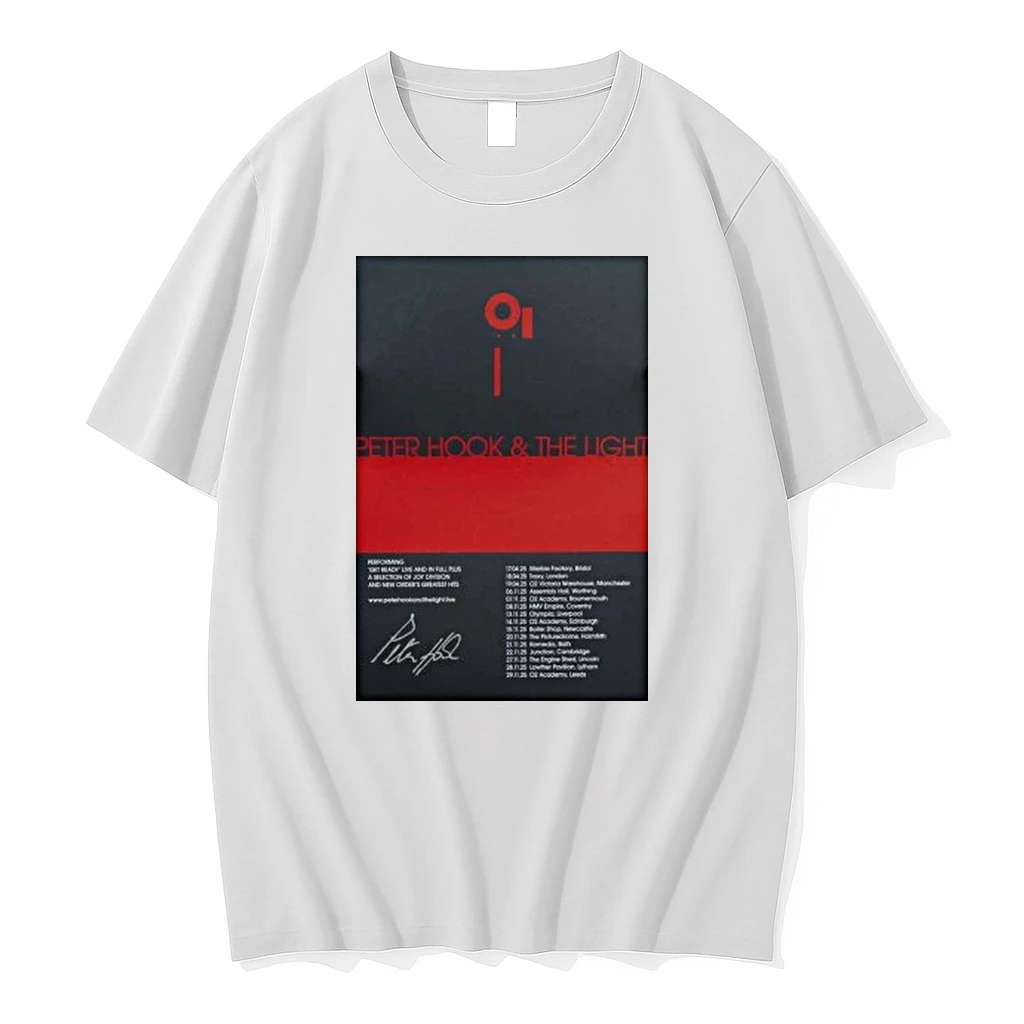 Peter Hook The Light Signed Tour November 2026 Shirts