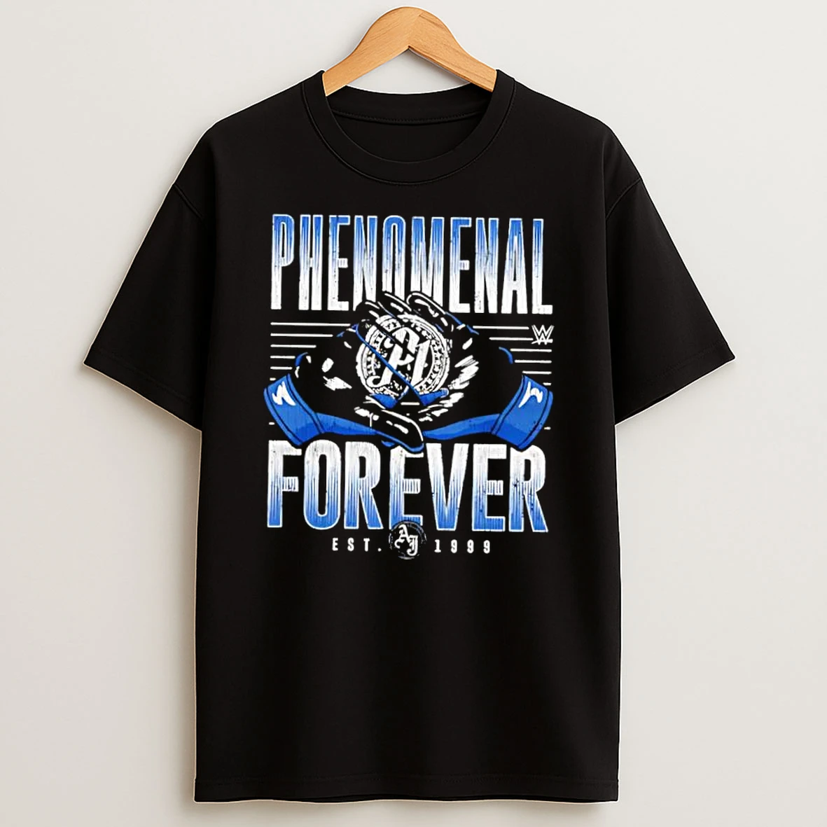 Phenomenal Forever P1 Gloves Wwe Aj Styles Est 1999 Shir Shirts