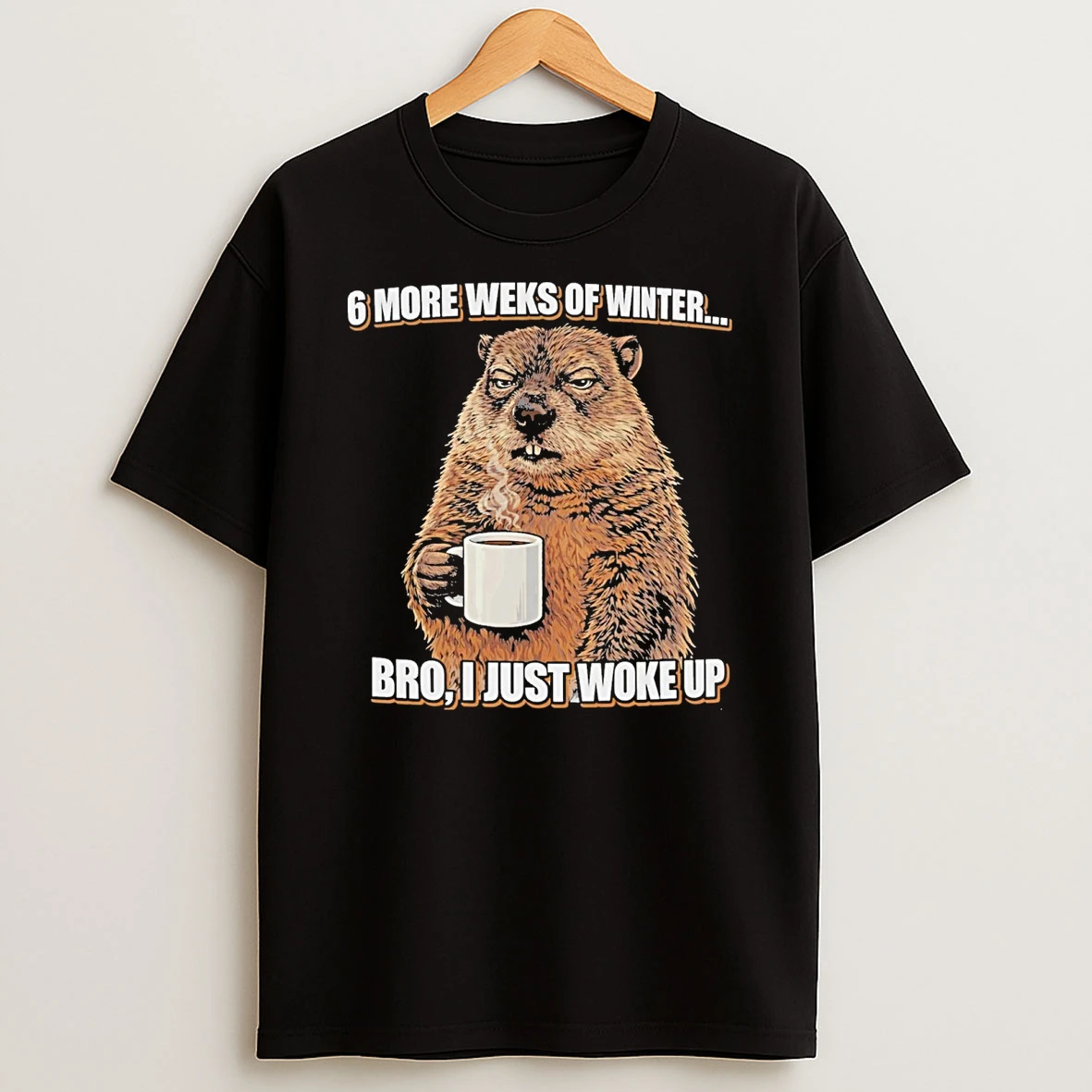 Phil Groundhog 6 More Weeks Of Winter Bro I Just Woke Up Meme 2026 Shirts