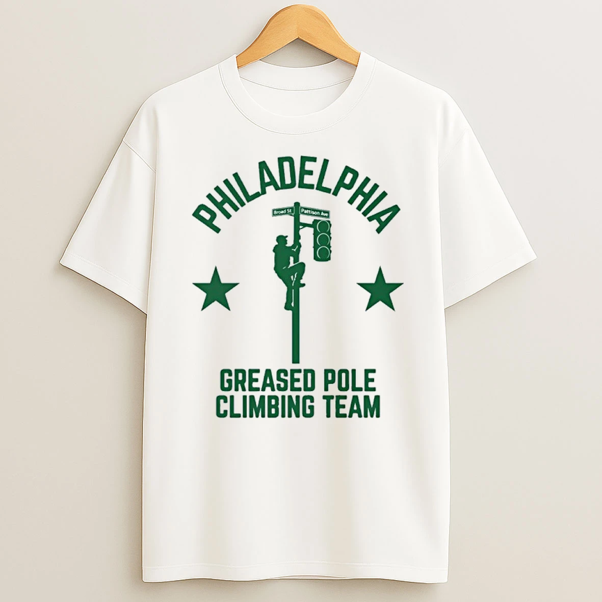 Philadelphia Eagles Greased Pole Climbing Team Shirts
