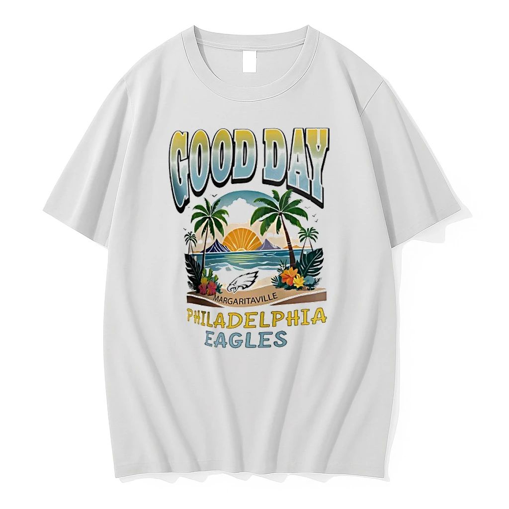 Philadelphia Eagles Margaritaville Cream Good Day Shirts