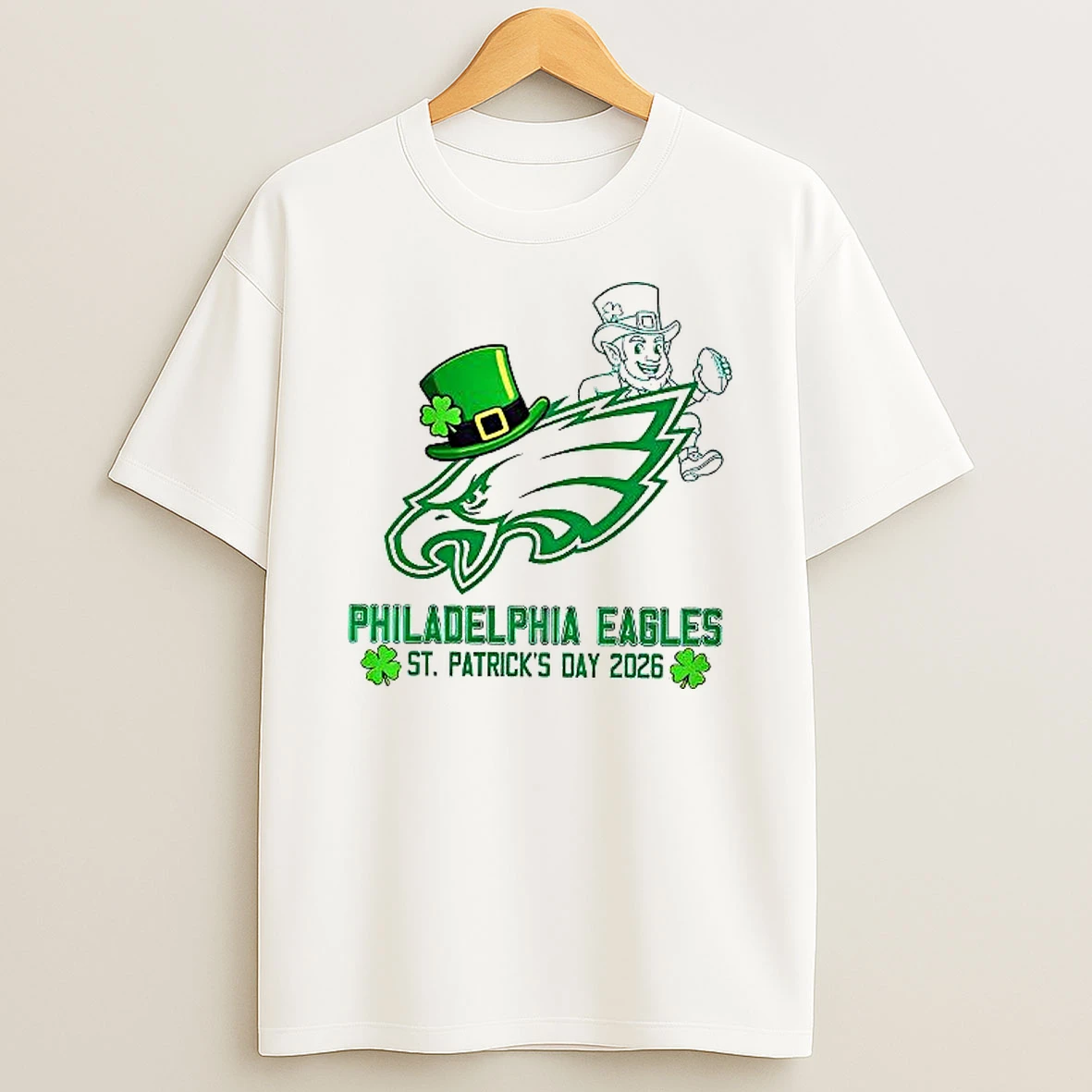 Philadelphia Eagles St Patricks Day 2026 Woman Shirts