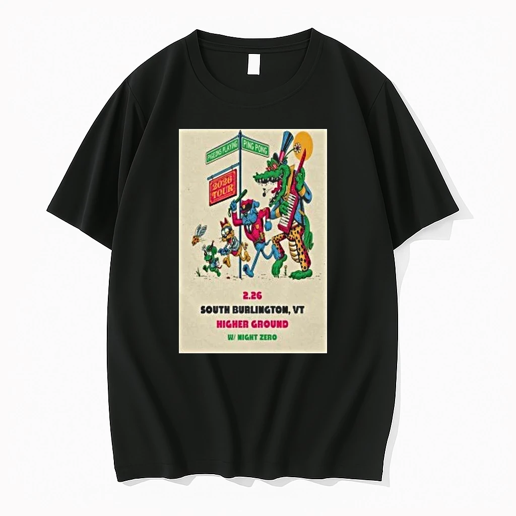 Pigeons Playing Ping Pong Feb 26 2026 South Burlington Shirts