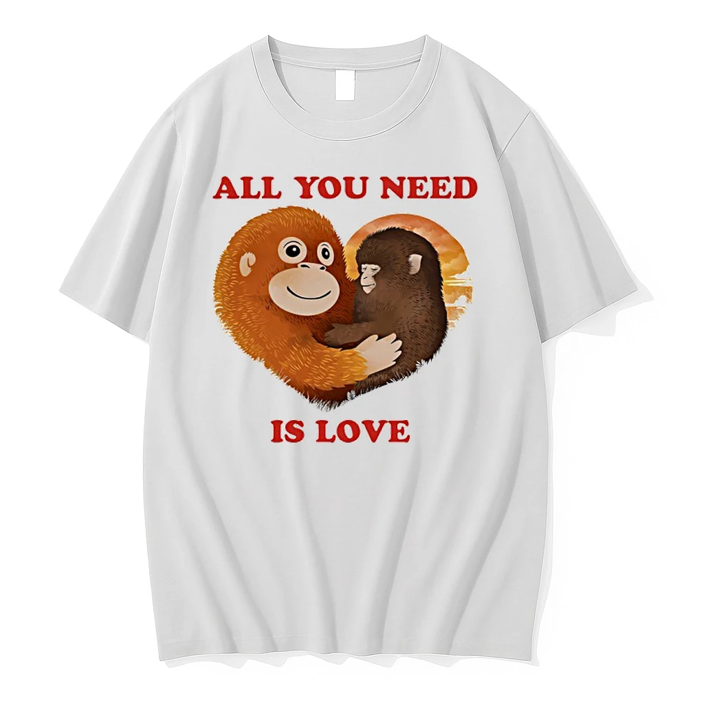 Plush Toy Monkey All You Need Is Love Shirts