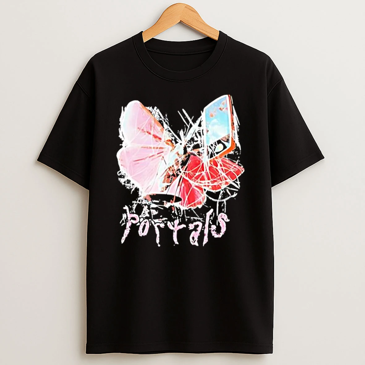 Portals Melanie Martinez Pink Butterfly Abstract Shirts
