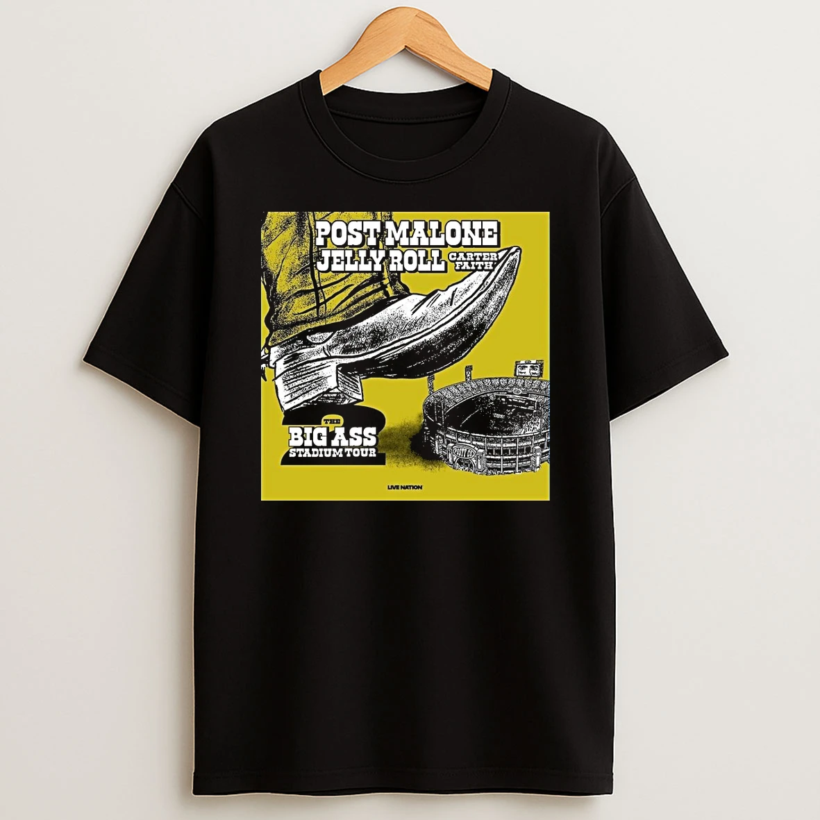 Post Malone The Big Ass Stadium Tour 2026 Live Nation Shirts