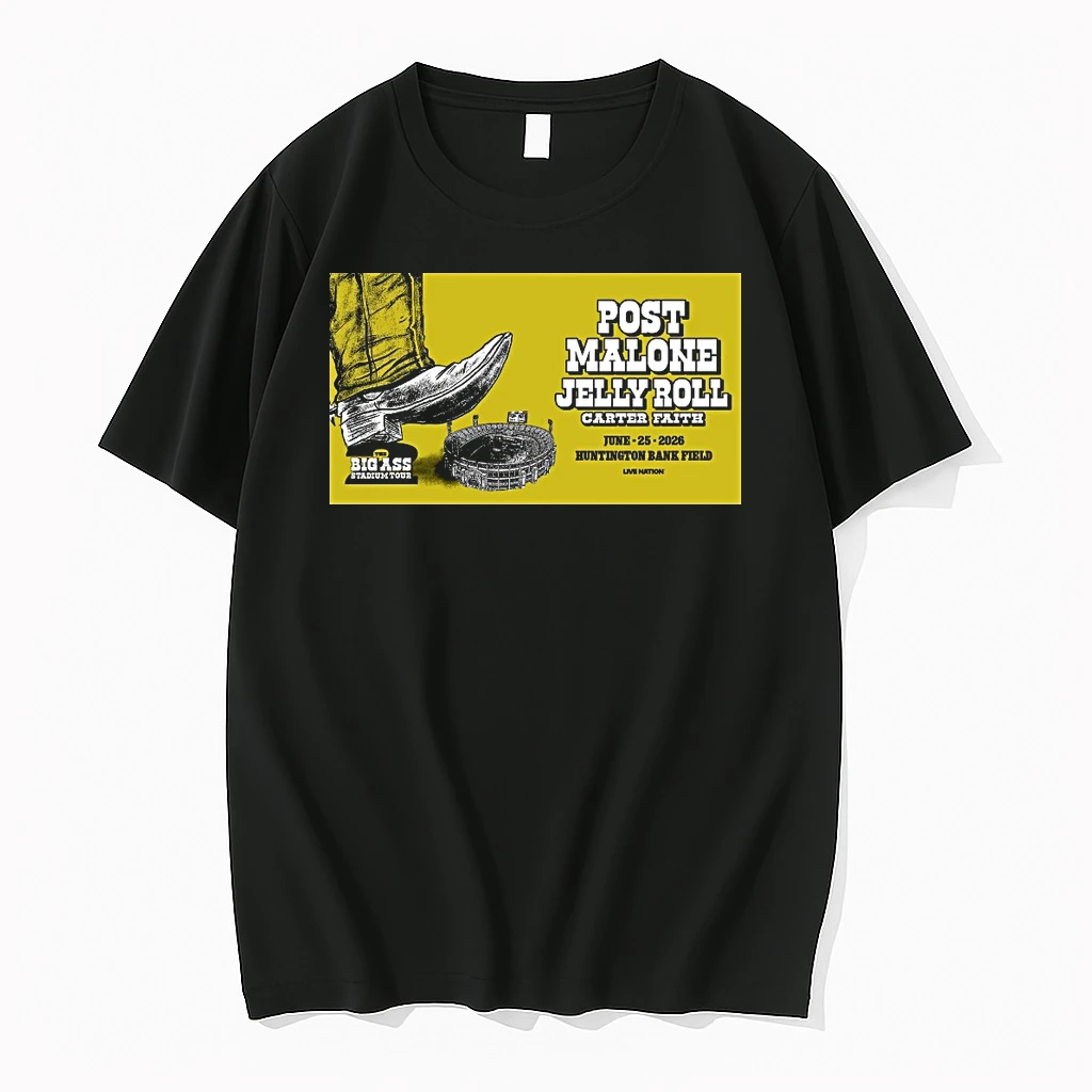 Post Malone The Big Ass Stadium Tour June 25 2026 Huntington Bank Field Shirts