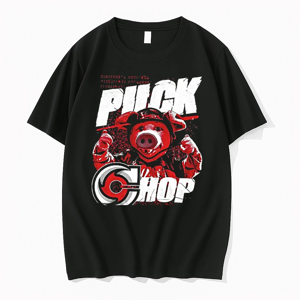 Puckchop Mascot Cincinnati Cyclones Woman Shirts