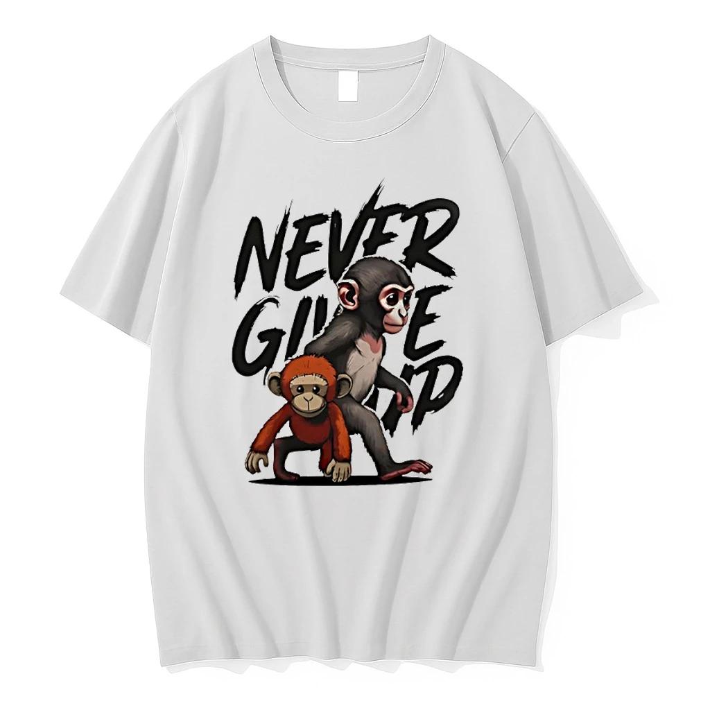 Punch The Monkey Never Give Up Shirts